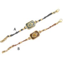Load image into Gallery viewer, Heart and Eye Braided Bracelet - B4-019
