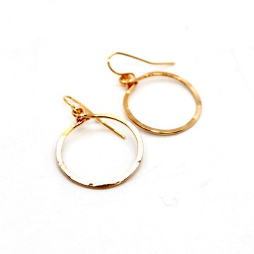Delicate Small Gold Hoop Earrings - E1-002