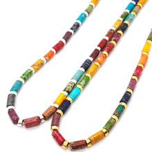 Load image into Gallery viewer, Multi Color Stone and Short Beaded Necklace
