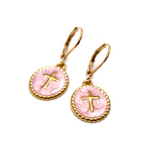 Load image into Gallery viewer, Mini Enamel Cross Earrings - E9-115
