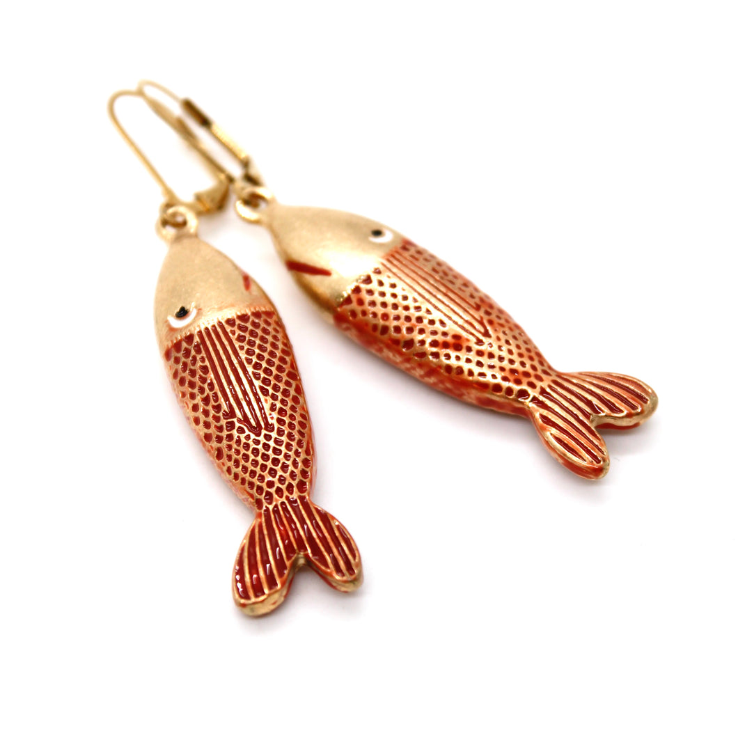 Colorful Fish Earrings - E4-350C