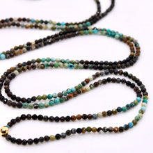 Load image into Gallery viewer, Delicate Faceted Mini Semi Precious Stone Mix Beaded Necklace - N9-018
