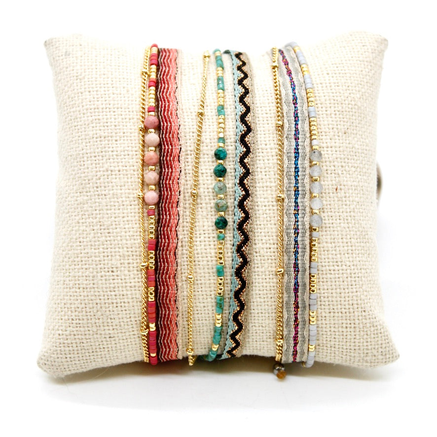 Bundle of Three Pastel Bracelets - B8-030