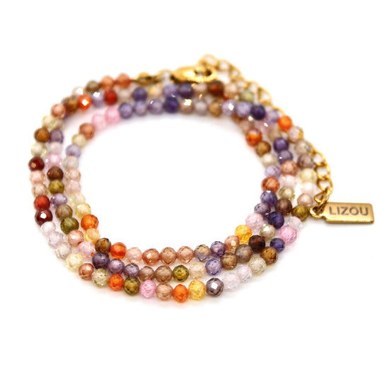 Short Zircon Stone Necklace - N9-200MZ