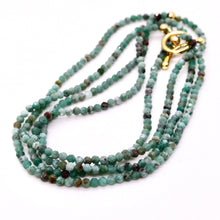 Load image into Gallery viewer, Delicate Faceted Mini Semi Precious Stone Beaded Necklace - N9-107
