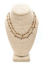 Load image into Gallery viewer, Multi Stone Mix and Mini Gold Coin Wrap Necklace - N2-2617C
