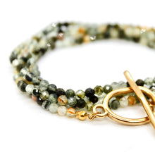 Load image into Gallery viewer, Luxury Faceted Long Prehnite Necklace or Bracelet - N9-311
