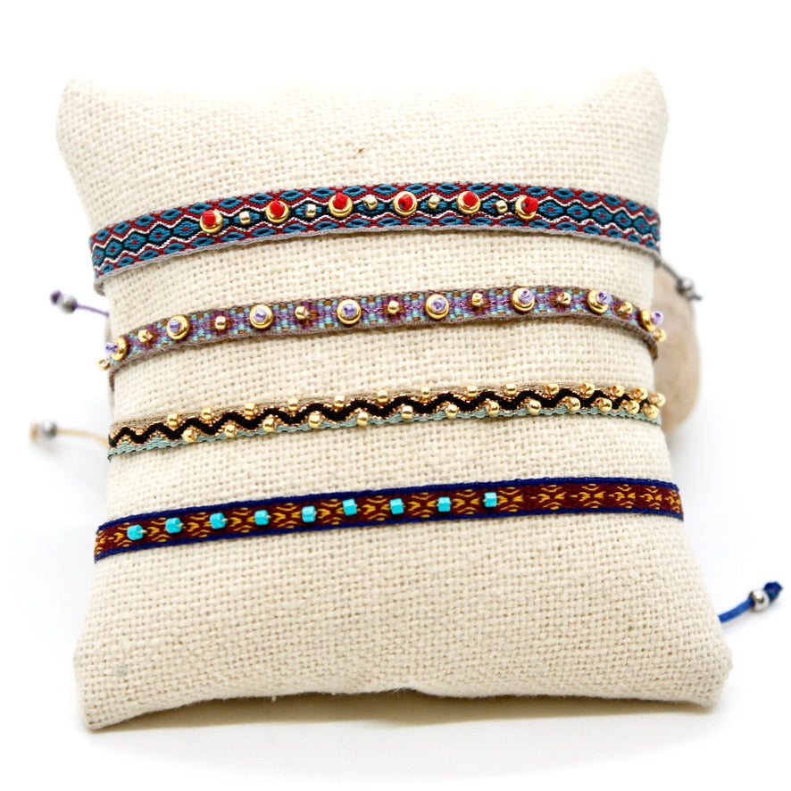 Bundle of Four Mini Bead Bracelets - B8-031