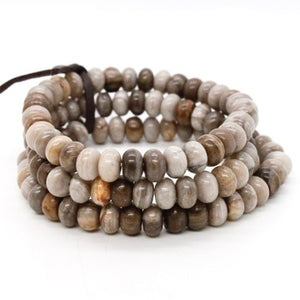 Silver Leaf Jasper Three Strand Bracelet -BL-SLJ