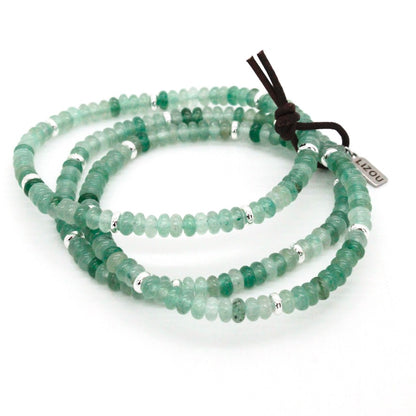 Green Aventurine + Silver Bracelet Bundle