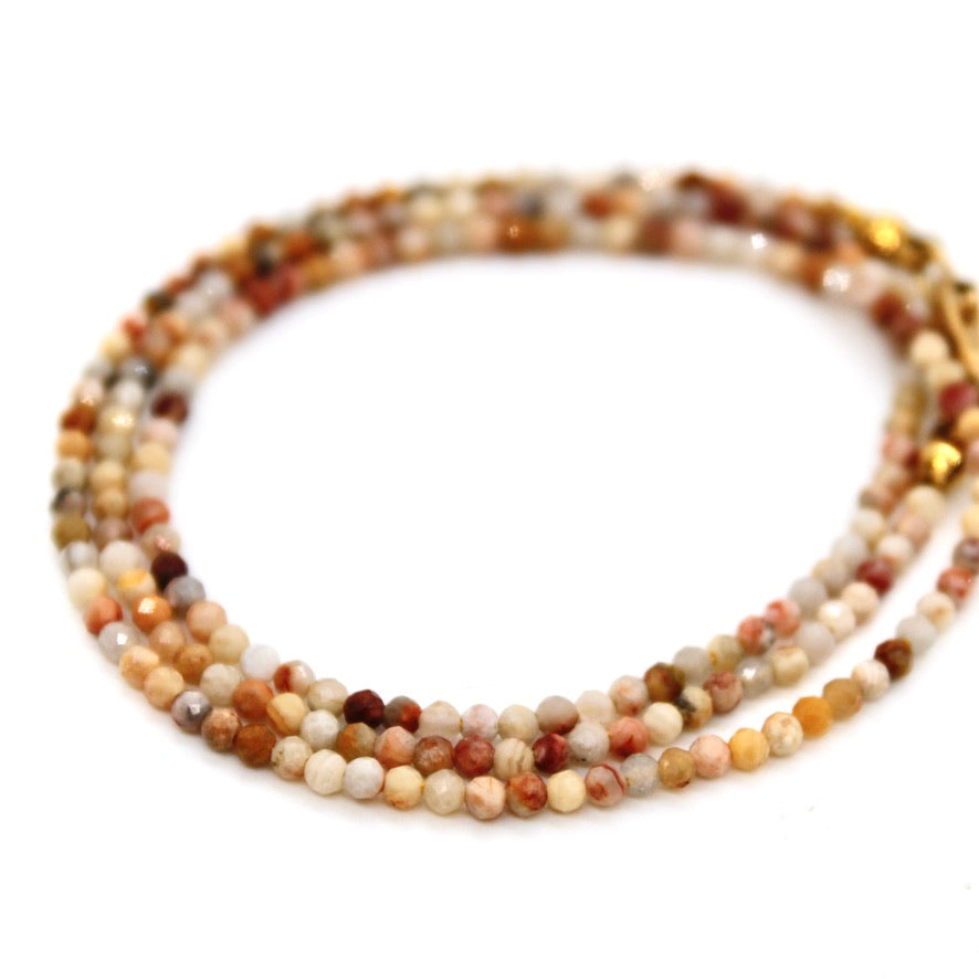 Short Crazy Agate Stone Necklace - N9-200CA