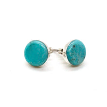 Load image into Gallery viewer, Genuine American Indian Turquoise Navajo Stud Earrings
