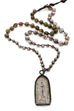 Load image into Gallery viewer, Buddha Necklace 84 - Crochet Necklace / Bracelet Buddha - One of a Kind -
