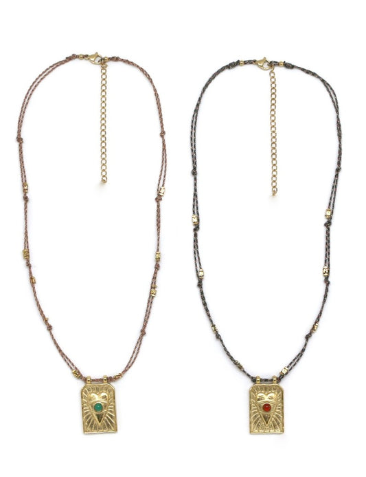 Delicate Gold Heart Charm Necklace - N2-2577