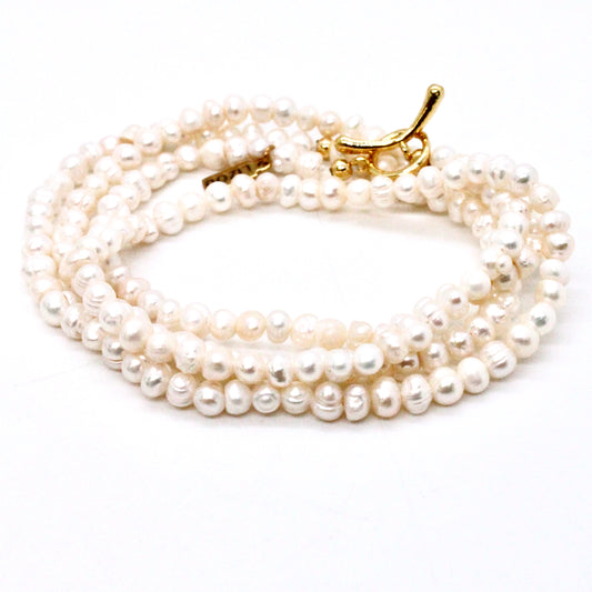 Delicate Mini Freshwater Pearl Beaded Necklace - N2-2565