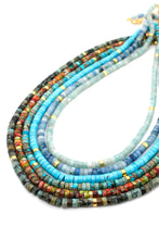 Load image into Gallery viewer, Natural Stone Short Necklace with Gold -Stone Collection-
