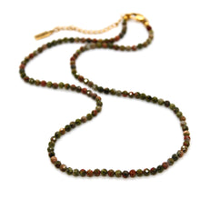 Load image into Gallery viewer, Short Unakite Stone Necklace - N9-200UN1
