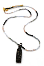 Load image into Gallery viewer, Mini Faceted Stone Buddha Short Necklace -The Buddha Collection-
