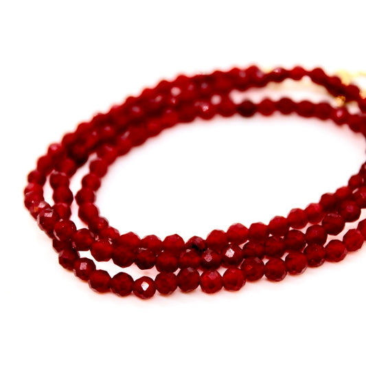 Short Ruby Stone Necklace - N9-200RB