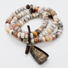 Load image into Gallery viewer, Crazy Lace Agate Buddha Bracelet -Buddha Collection-
