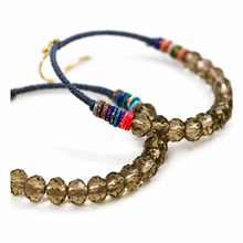 Load image into Gallery viewer, Crystal Beaded Hoop Earrings - E001-8
