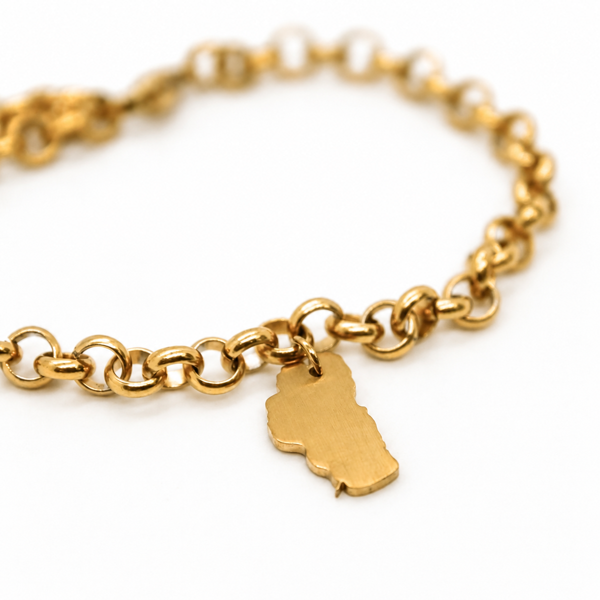 Lake Tahoe Gold Chain Bracelet - BT-001