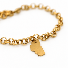 Load image into Gallery viewer, Lake Tahoe Gold Chain Bracelet - BT-001
