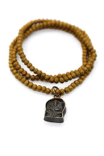 Load image into Gallery viewer, Crystal Stretch Necklace with Small Buddha -Buddha Collection-
