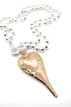 Load image into Gallery viewer, Extra Large Gold Heart Necklace to Wear Short or Long -The Classics Collection-N2-2178g
