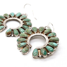 Load image into Gallery viewer, Beautiful American Indian Sterling and Turquoise Navajo Earrings
