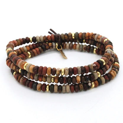 Picasso Jasper + Gold Bracelet Bundle