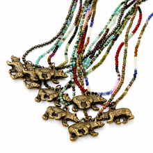 Load image into Gallery viewer, Brass Bear Earrings - E9-117
