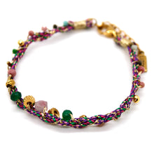 Load image into Gallery viewer, Braids and Beads Pastel Bracelet - B4-030
