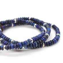 Load image into Gallery viewer, Lapis Lazuli + Silver Bracelet Bundle
