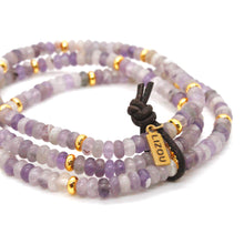 Load image into Gallery viewer, Amethyst + Gold Bracelet Bundle
