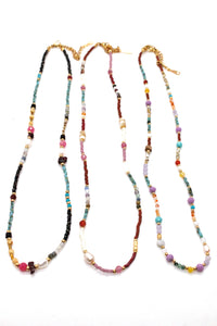 Rainbow Mix Miyuki Seed Bead Necklace -Seeds Collection-