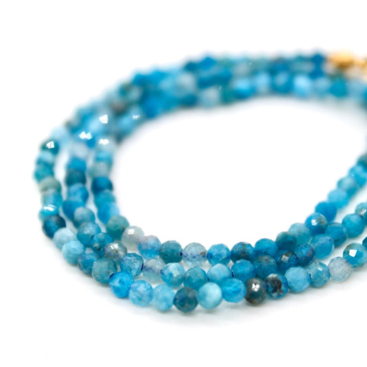 Short Apatite Simple Stone Necklace - N9-200AP