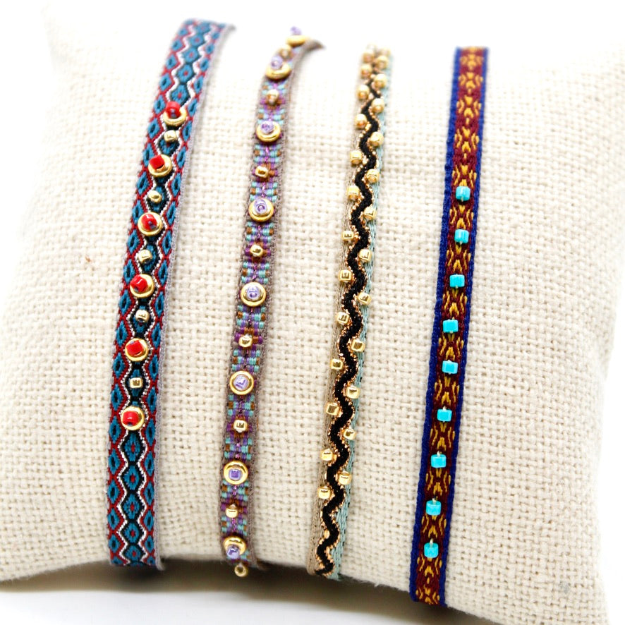 Bundle of Four Mini Bead Bracelets - B8-031