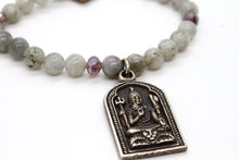 Load image into Gallery viewer, Single Strand Labradorite Bracelet with Shiva -The Buddha Collection- BS-LB-S
