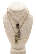 Load image into Gallery viewer, Buddha Necklace 6 - Reversible African Beads - One of a Kind -
