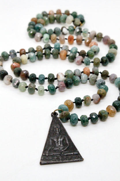 Black Buddha Stone Necklace -Buddha Collection-