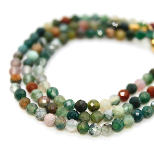 Short Indian Agate Stone Necklace - N9-200IA