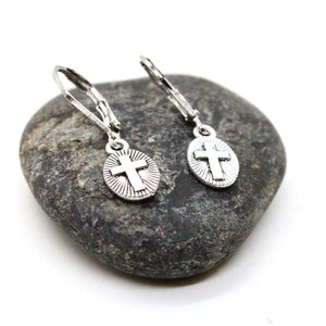 Mini Cross Small Earrings