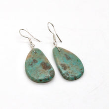 Load image into Gallery viewer, Small Turquoise Navajo American Indian Earrings
