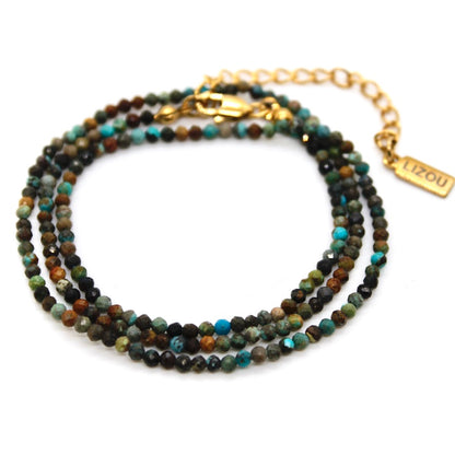 Short Mini Hubei Turquoise Stone Necklace - N9-200HT1