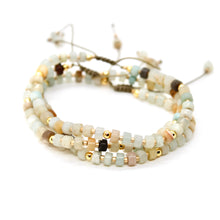 Load image into Gallery viewer, Amazonite Single String Bracelet - B7-018A
