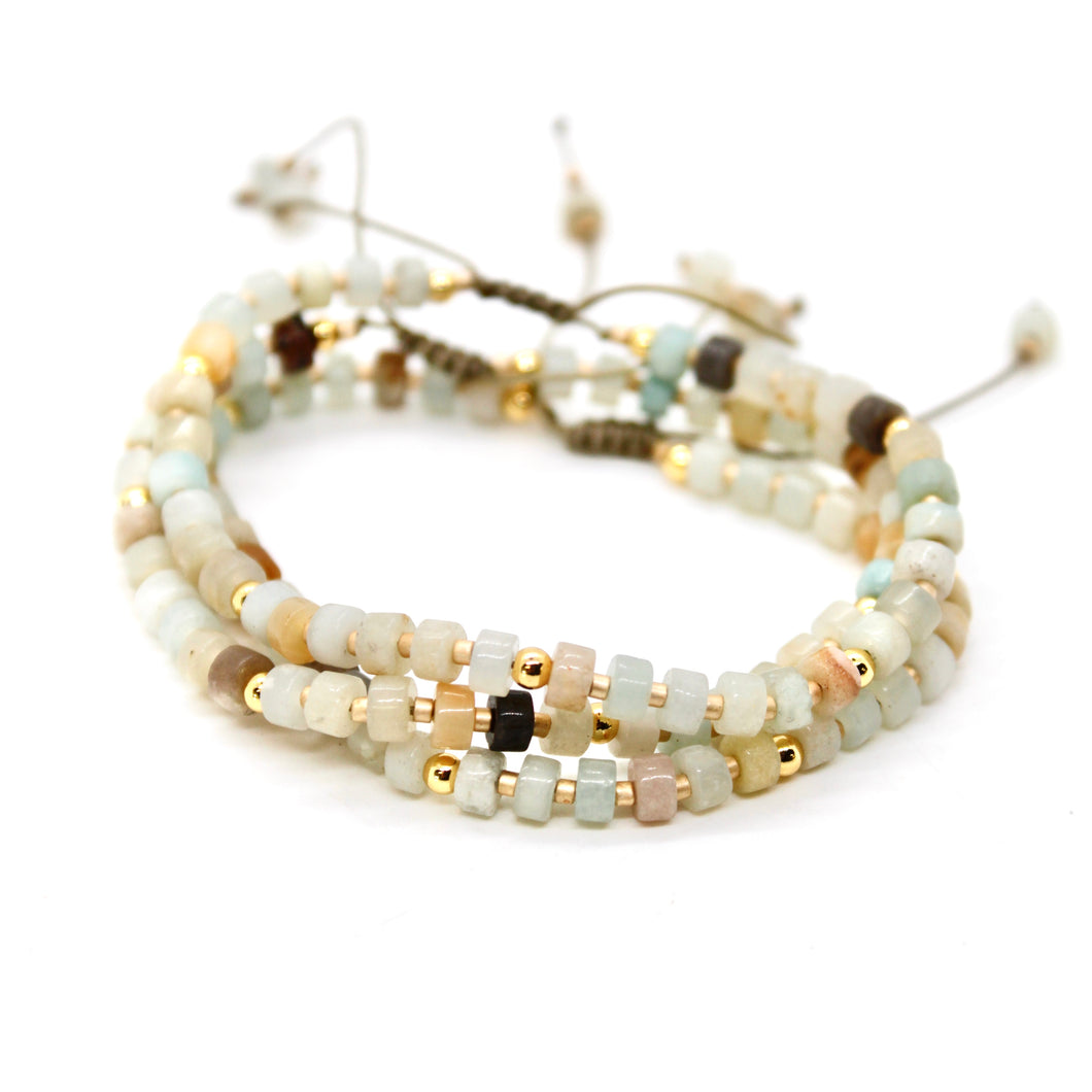 Amazonite Single String Bracelet - B7-018A