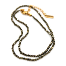 Load image into Gallery viewer, Short Hematite Stone Necklace - N9-200HE
