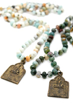 Load image into Gallery viewer, Thai Buddha Amulet Hand Knotted Stone Necklace -Buddha Collection-
