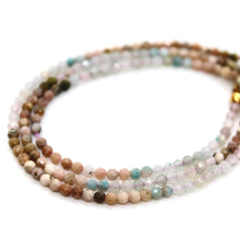 Load image into Gallery viewer, California State Mini Stone Gold Charm Necklace
